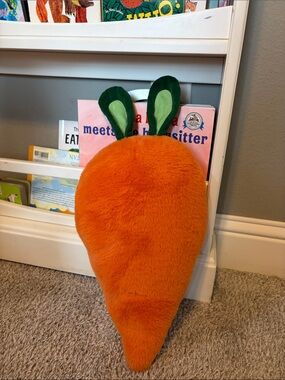 Target Orange Plush Carrot with Green Leaves Stuffed Toy